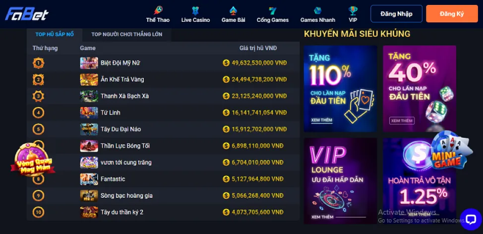Game Bắn Cá trên điện thoại